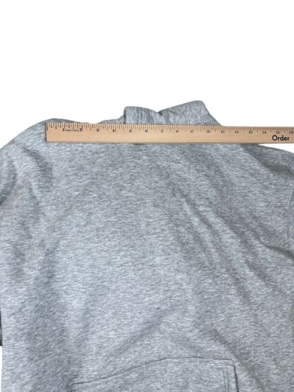 Pumiey Gray Hoodie Sweatshirt Large Cotton Blend Soft Casual Wear - Picture 6 of 14